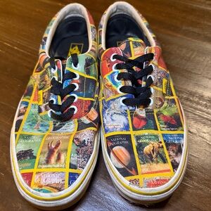 National Geographic Multicolor Vans Sneakers Size 9.5M